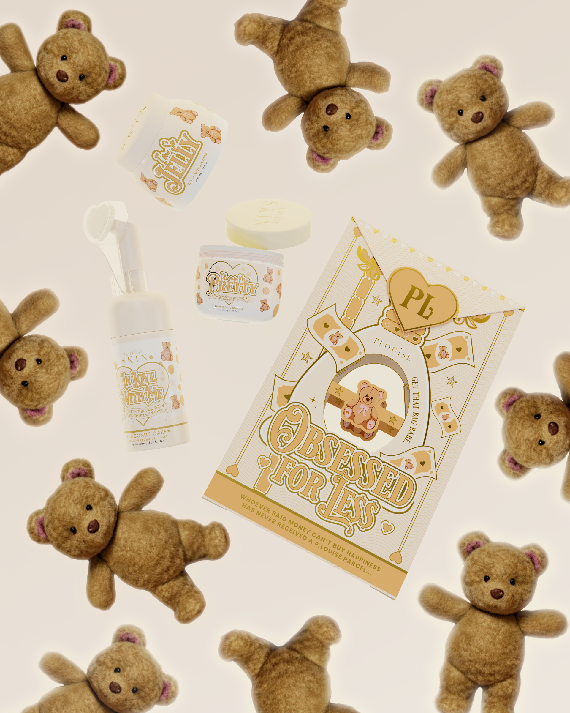 Kolekcja pluszowych misiów – P. Louise Cosmetics
