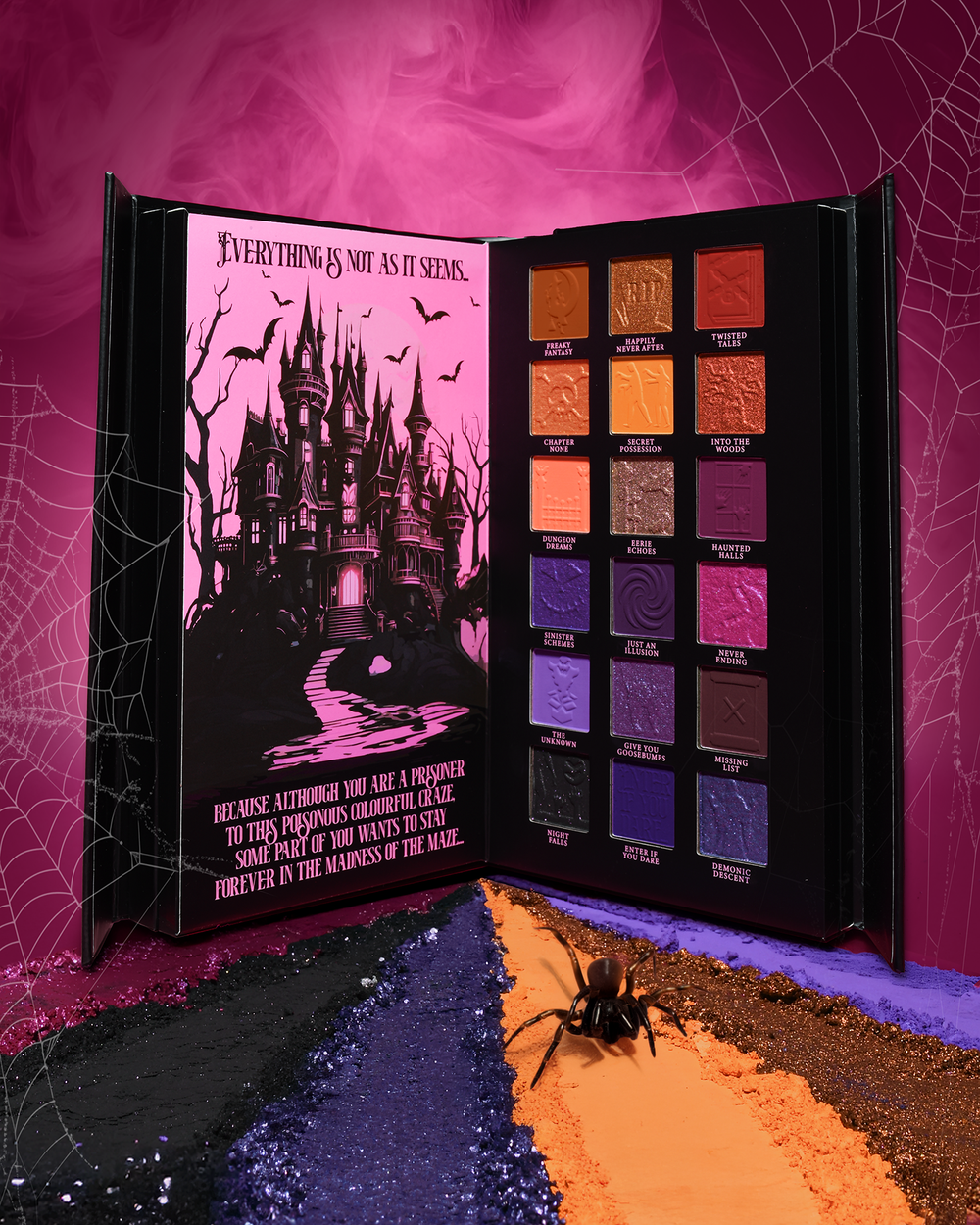 Straszna paleta Halloween z zakończeniem opowieści