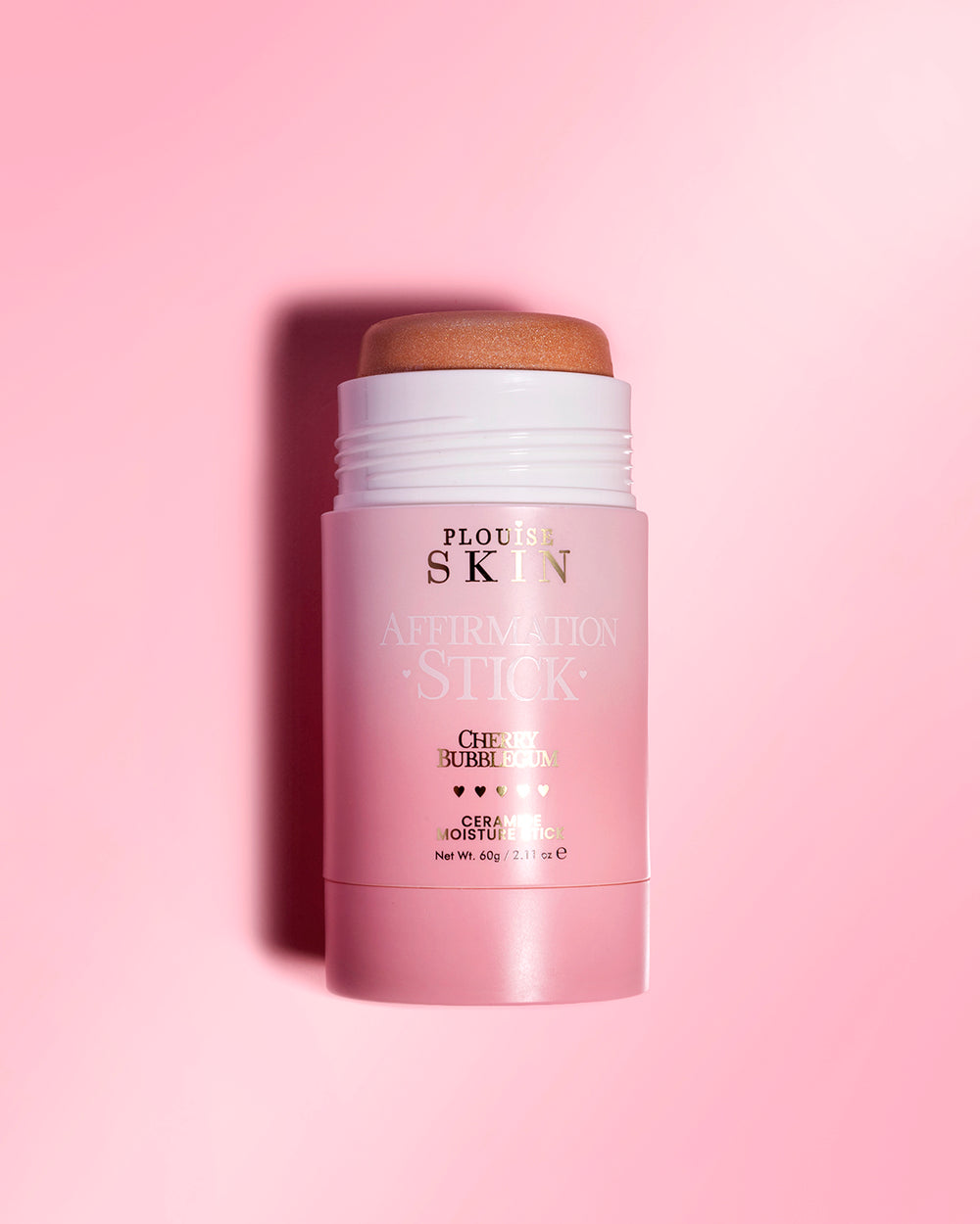 P.Louise Afirmation Stick Ceramide Moisture Shimmer Glow Wiśniowa guma balonowa w sztyfcie