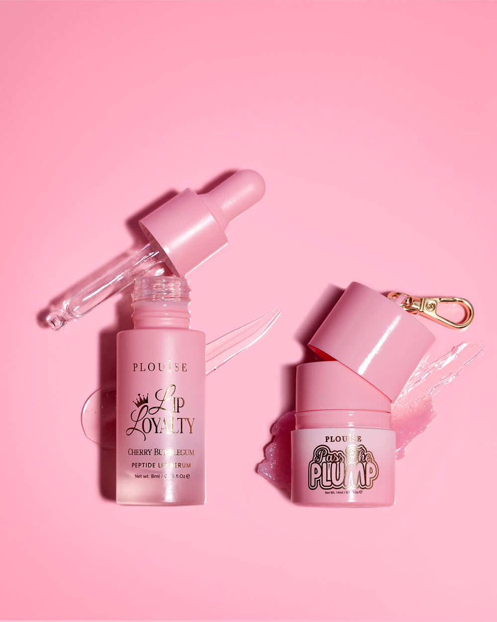P.Louise Sippin Pretty Lip Duo zawierający balsam do ust i peptydowe serum do ust