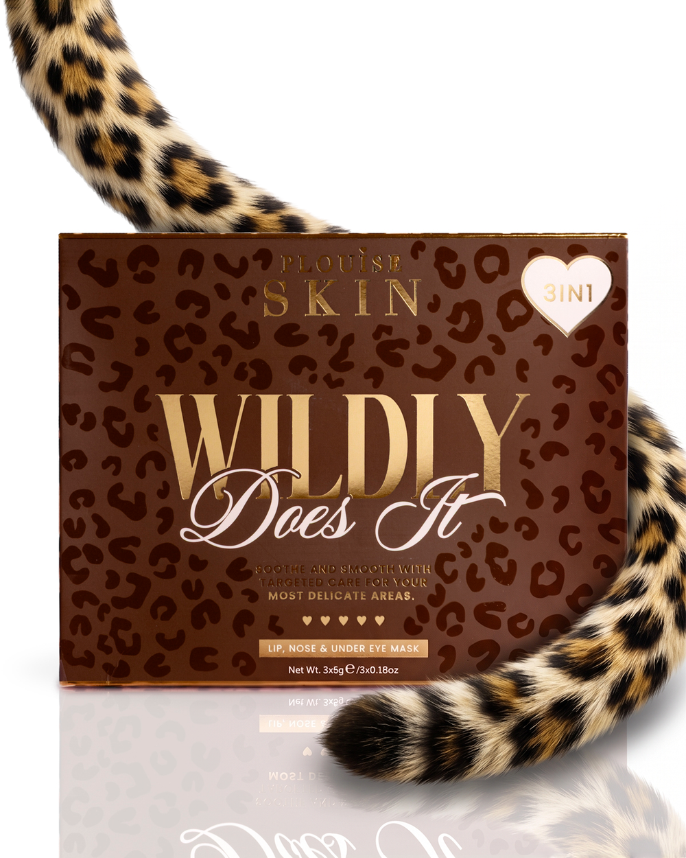 Cheetah Wildly Does It Maska na usta, nos i oczy