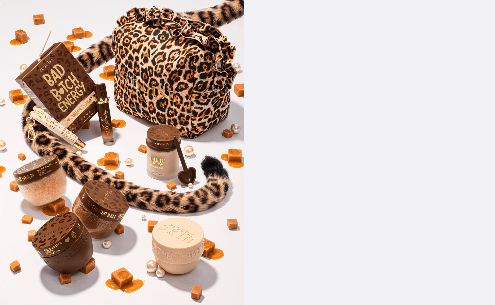 Bad B*tch Energy — Cheetah collection campaign artwork.