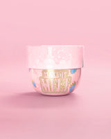 Balsam oczyszczający P. Louise Make It Melt Makeup w kolorze niebiesko-malinowym na różowym tle
