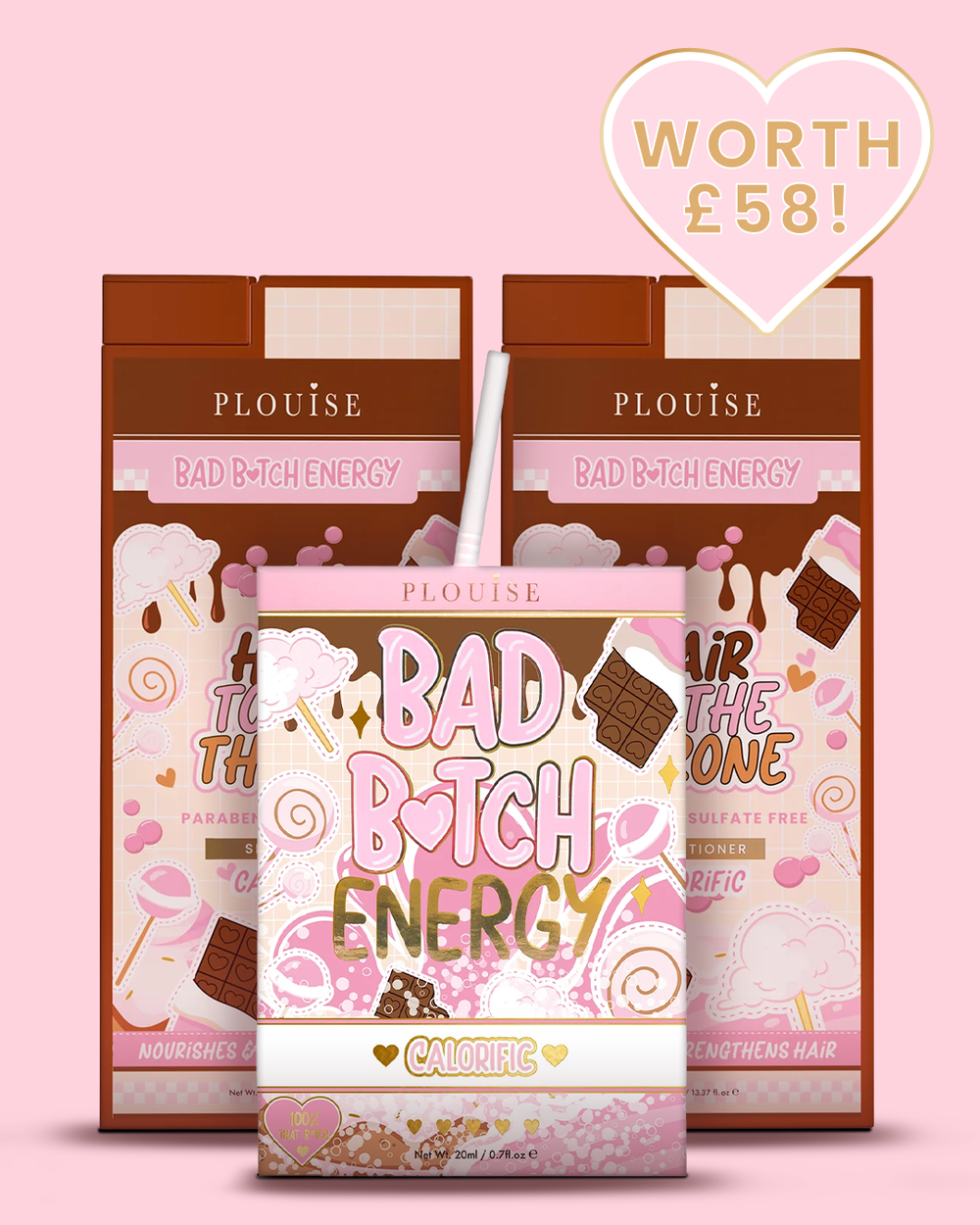 Pakiet energii i pielęgnacji włosów Soft Girl Bad Bitch