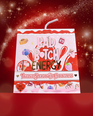 (TYLKO PUDEŁKO) 12 sań świątecznych Kalendarz adwentowy do pielęgnacji skóry Bad Bitch