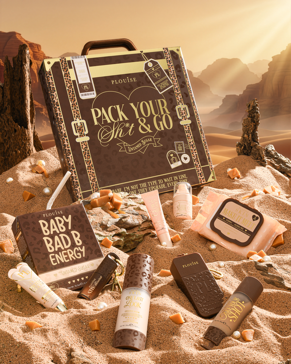 Cheetah Pack Your Shit & Go Suitcase Bundle