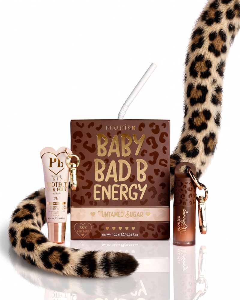 Duet olejku do ust i odżywki do ust Cheetah Baby Bad B Mini