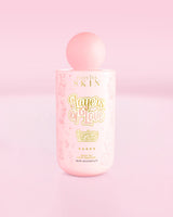 Różowa buteleczka emulsji do ciała P.Louise Layers Of Love Milky Oil o zapachu ciasteczka truskawkowego