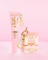 P.Louise Moisture Magic Duo zawierający balsam do ust i tubkę peelingu do ust, oba o zapachu truskawkowego ciasteczka