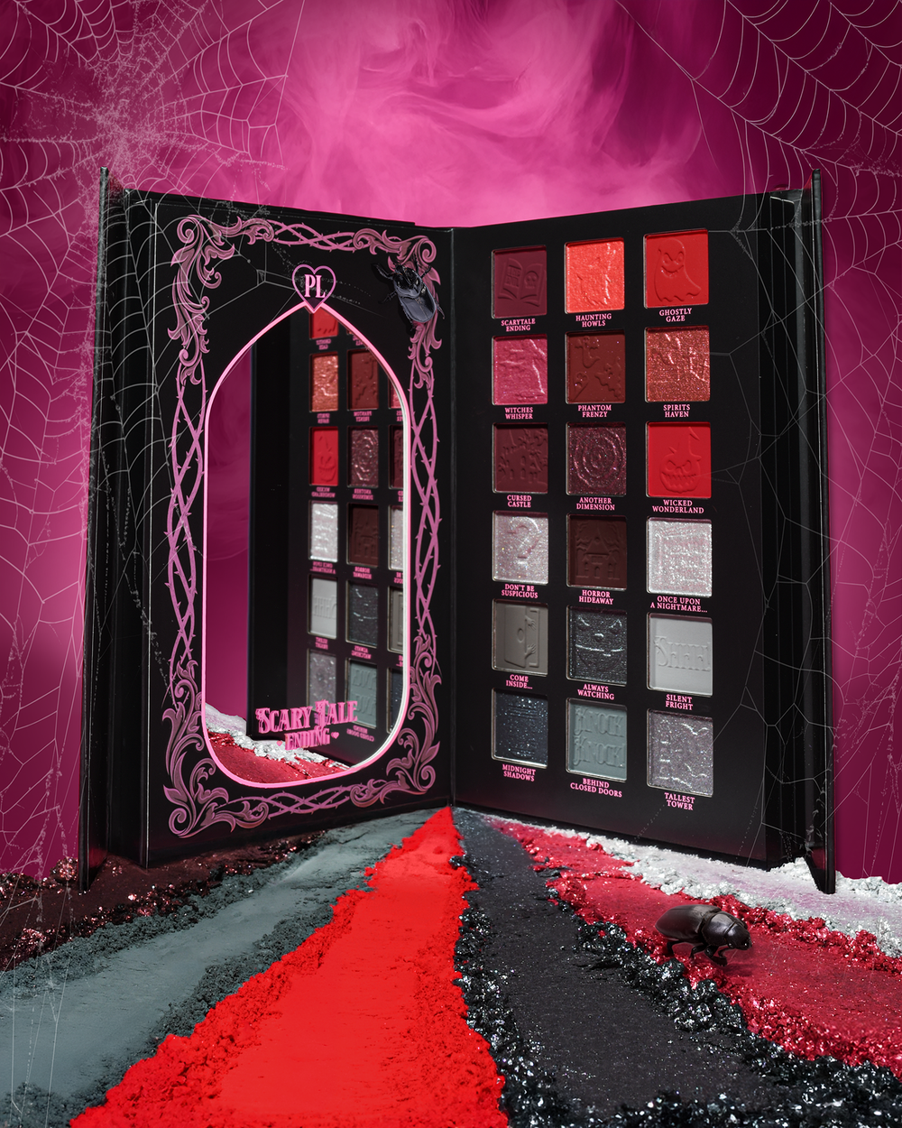 Straszna paleta Halloween z zakończeniem opowieści