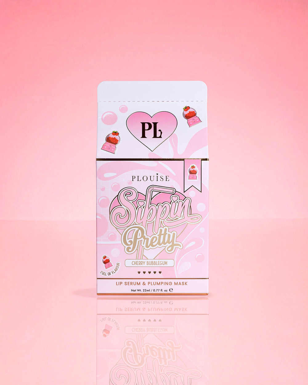 P.Louise Sippin Pretty Peptide Lip Serum & Treatment Duo Cherry Bubblegum Opakowanie