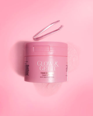 P.Louise Glow And Get It Toner w żelowych podkładkach - Cherry Bubblegum